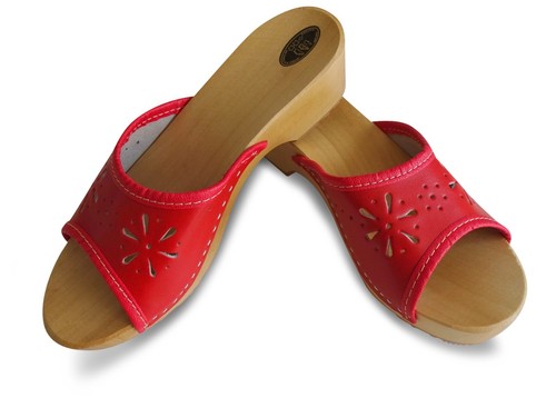 Damen holz clogs - holz, sommer
