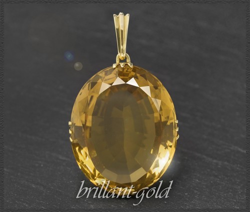 100ct citrin anhänger 585 - 100ct,