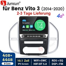 Für Vito 3 W447 2014-2024 Apple Carplay Auto Stereo Radio Android 14 GPS Navi 4G