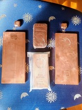 Schöne Kupfer-Barren und 2 Bronzeteller Investment Wertanlage (6,67 kg ges.)