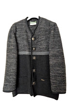 Wesenjak Tirol Walkjacke Herren 52 Grau Trachtenjacke Merino Schurwolle 2512003