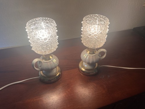 Vintage tischlampen paar - tischlampen,