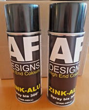2 Dosen Zink -Aluspray Hell je 400 ml von AF bis 300 ° Neu !!