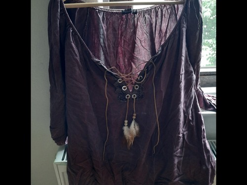 Lila bluse boho hippie - boho, india