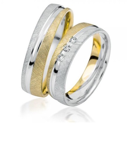 333 gold trauringe - 2x,