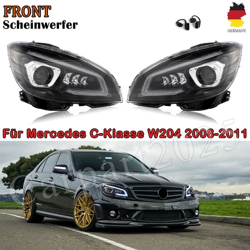 Schwarz hauptscheinwerfer - 2x,