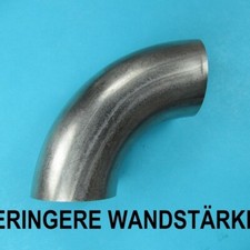 Edelstahl Bogen 60 mm 90 grad