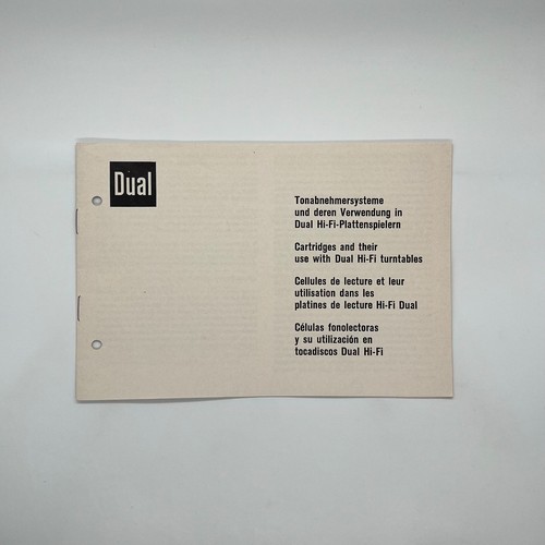 Dual tonabnehmersysteme und - /,