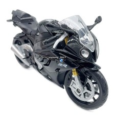 1/12 BMW S1000RR Motorrad Modell Die Cast Motorrad Spielzeug Sammlung Schwarz