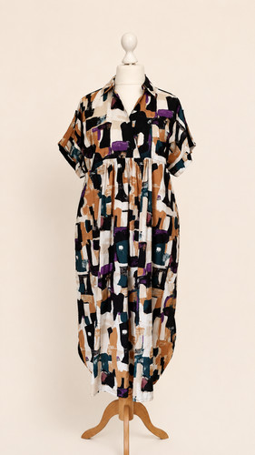 Masai maxikleid mit abstraktem - mit,