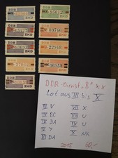 DDR-Dienst (B) postfrisch Lot aus III bis X ,  9 verschiedene