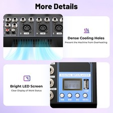 7 Kanal Audio Mischpult