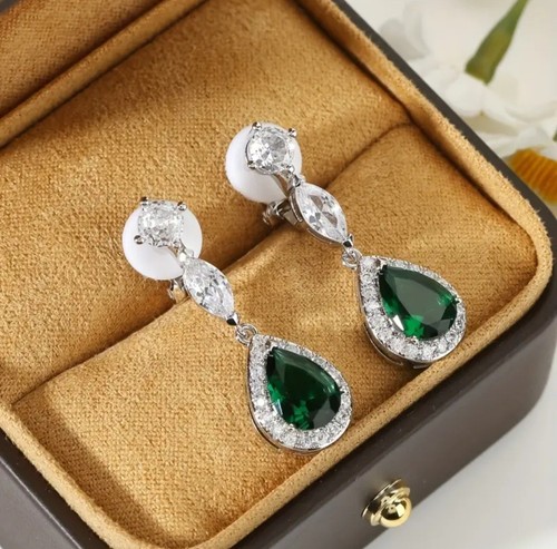 Elegante tropfen ohrclips - tropfen-ohrclips, mit