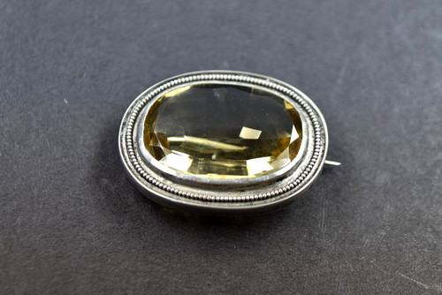 Art deco silberbrosche mit - art,