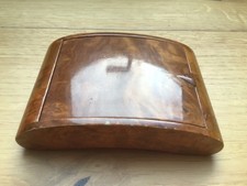 Zigarettenetui Art Deco Wurzelholz Burlwood Deckeldose Holz 20er 30er Jahre
