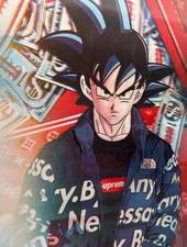 3D-Bild/Effekt-Flip-Anime-Dragon Ball-Son Goku,Jacke Supreme x-30x40cm-ohne Rah.