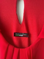 Rote Chiffon-Bluse -Gr. 36/38-