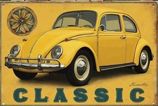Nostalgie Art Vintage-Blechschild VW Käfer 30 X 20 cm für Restaurant