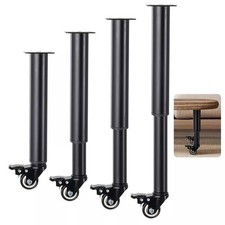 Couchtischbeine mit Rollen 4er