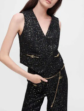 Maje Damen Tweed-Weste