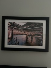 Oasis Live Wembley 2025 - A4 gerahmtes Bild Liam Gallagher & Noel Gallagher