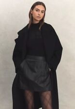 REISS Edie Leder Minirock mit