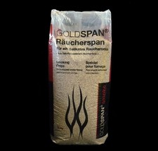 Goldspan smoke Räucherspan 15kg Rauchspäne 1,0-2,5 mm B7/20 Räuchermehl räuchern