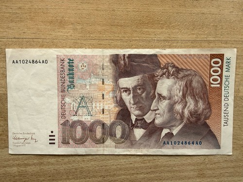 Deutsche mark schein banknote - deutsche,