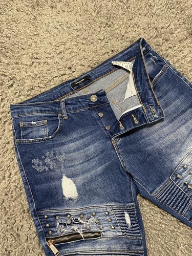 Men balmain jeans navy - men,