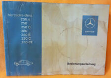 Mercedes Benz 230.6 250 280 und weitere Bedienungsanleitung