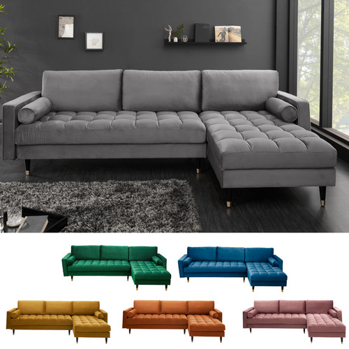 Elegantes ecksofa cozy velvet - cozy,