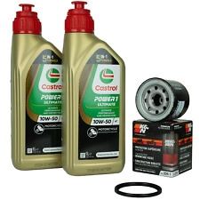 Ölwechsel Castrol Power 1 10W50 + Ölfilter KN204 für Yamaha Ultimate Öl Racing