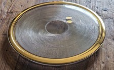 Joska Bodenmais Kristallglas Servier-Platte/Teller mit Goldrand