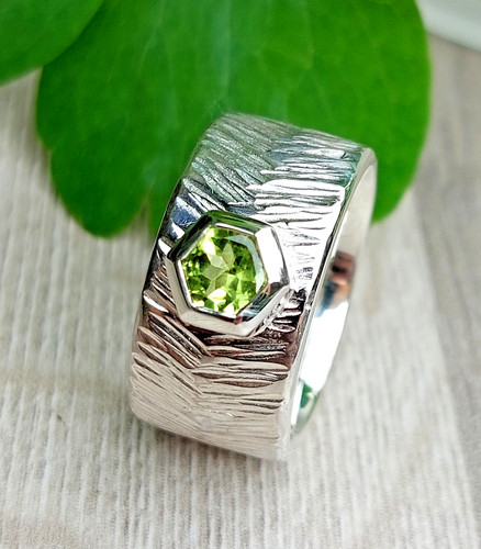 Goldschmiedering ring peridot - ring,
