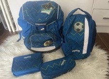 Ergobag Pack Schulranzen Set Blau 4-teilig Schulrucksack