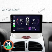 Radio Für PEUGEOT 206 CC 1999-2009 Android 14 Autoradio CarPlay NAVI GPS 2+32GB