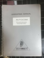 Manual Servicehandbuch Behringer Autocom Interactive Audio Processor