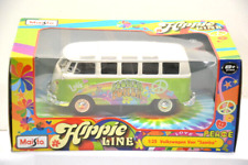 Maisto 1:25 Volkswagen Van VW Samba Bus Hippie Line grün #32301 OVP-Modell Nr. 2