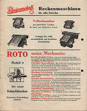 SÖMMERDA, Prospekt 1934, Rheinmetall Schreibmaschinen, Rechenmaschinen