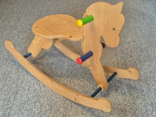 Schaukelpferd aus holz 840 - holz,,