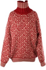 DEVOLD ROTER WOLLPULLOVER