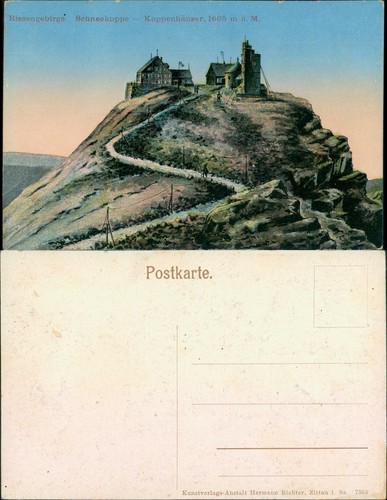 Postcard krummhübel karpacz - postcard,
