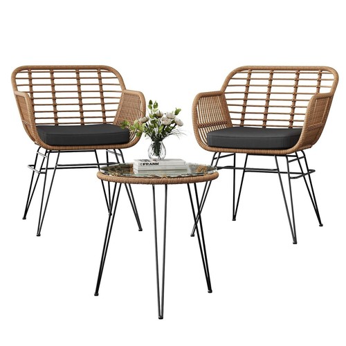 Rattan bistro set - bistro-set, mit