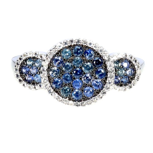 925 sterlingsilber ring blauer - ring,
