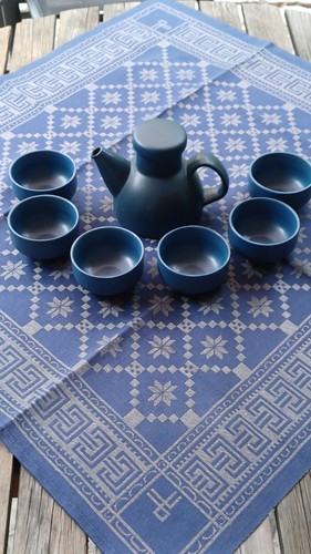 Blaues dänisches teegeschirr - dänisches,