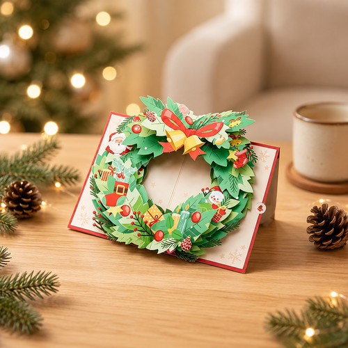 Pop weihnachtskranz - pop, up