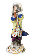 Figur Flötist  Meissen J.J