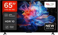 TCL 65V6C 65 Zoll Direct LED TV, 4K HDR Fernseher, Smart TV mithilfe von Google