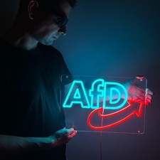 AFD Neon Schild LED Lampe – USB Anschluss, dimmbar, stylische Wanddeko