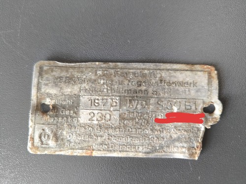 Typenschild simson s50 - 50,